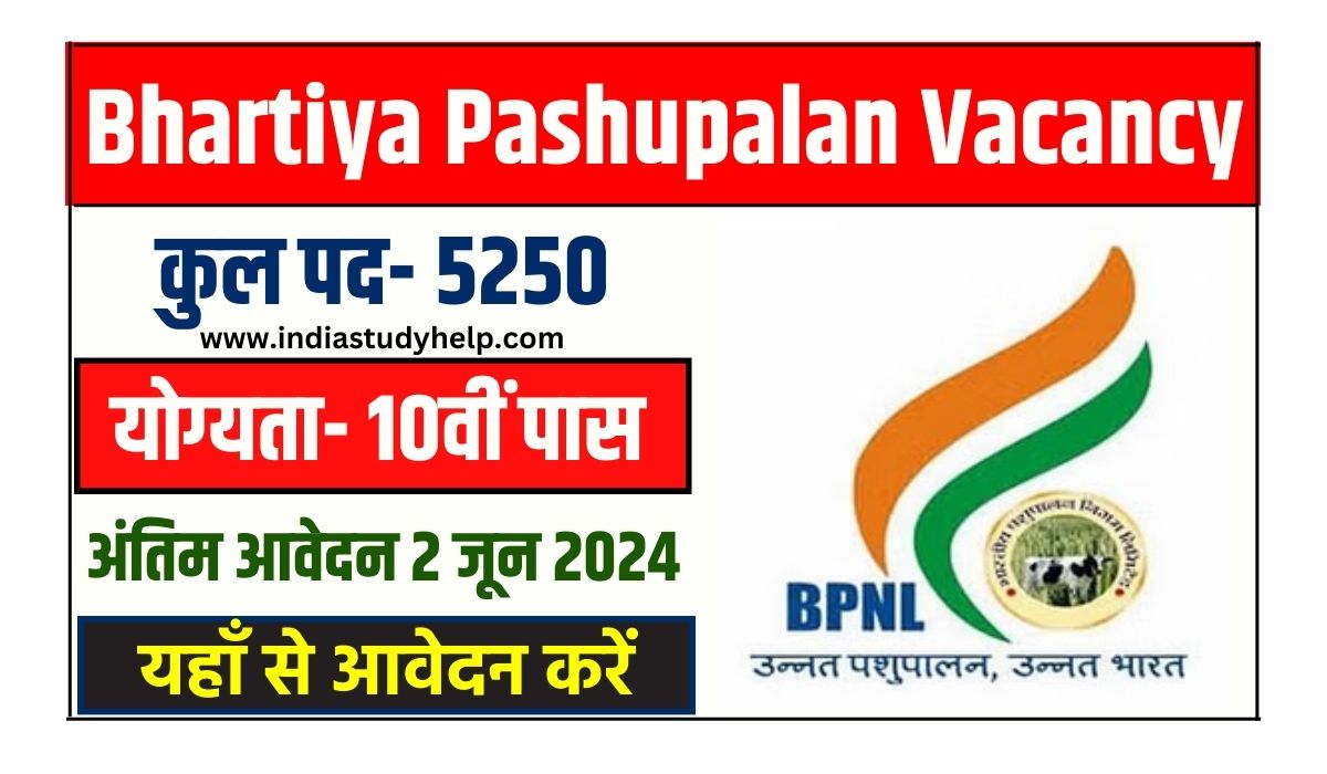 Bhartiya Pashupalan Vacancy